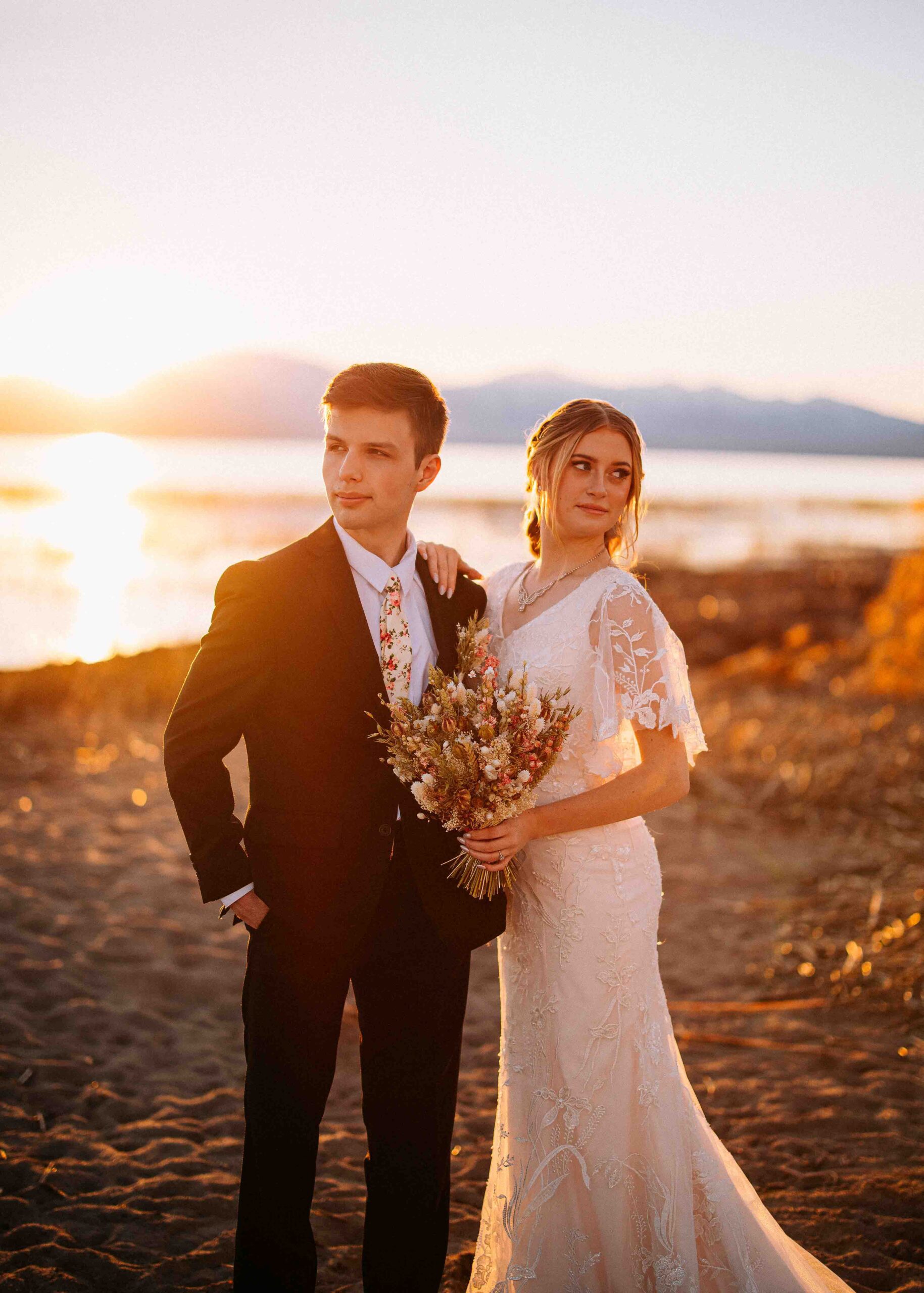 utah wedding destination photographer Engagement and videographer Utah Lake Vinyard Beach Sunset Formal First Look Photography and Videography hawkins photo and film